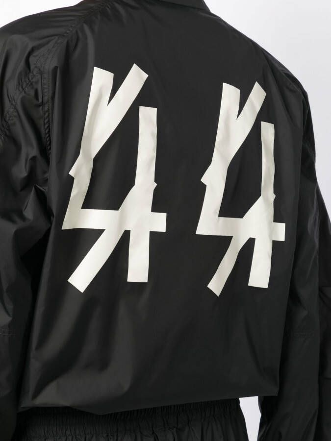 44 LABEL GROUP Bomberjack met logoprint Zwart