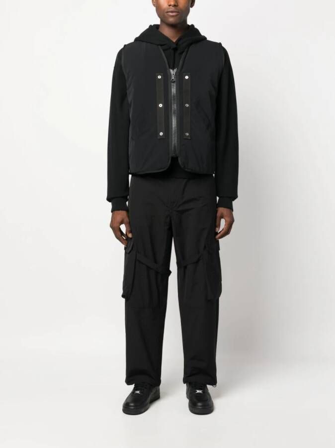 44 LABEL GROUP Broek met cargo zak Zwart