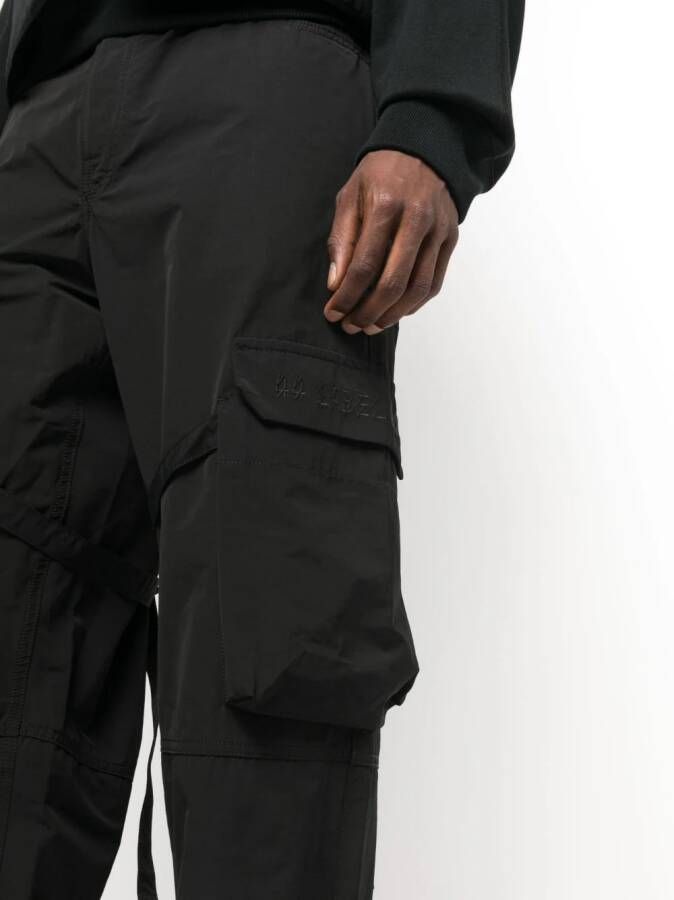 44 LABEL GROUP Broek met cargo zak Zwart