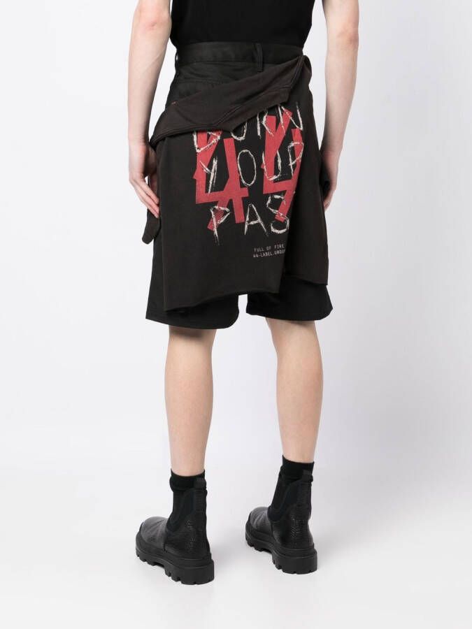 44 LABEL GROUP Bermuda shorts Zwart