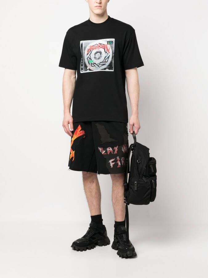 44 LABEL GROUP T-shirt met print Zwart