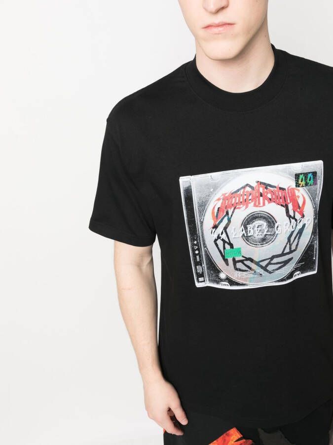 44 LABEL GROUP T-shirt met print Zwart