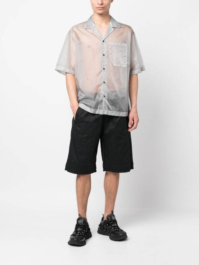 44 LABEL GROUP Knielange shorts Zwart