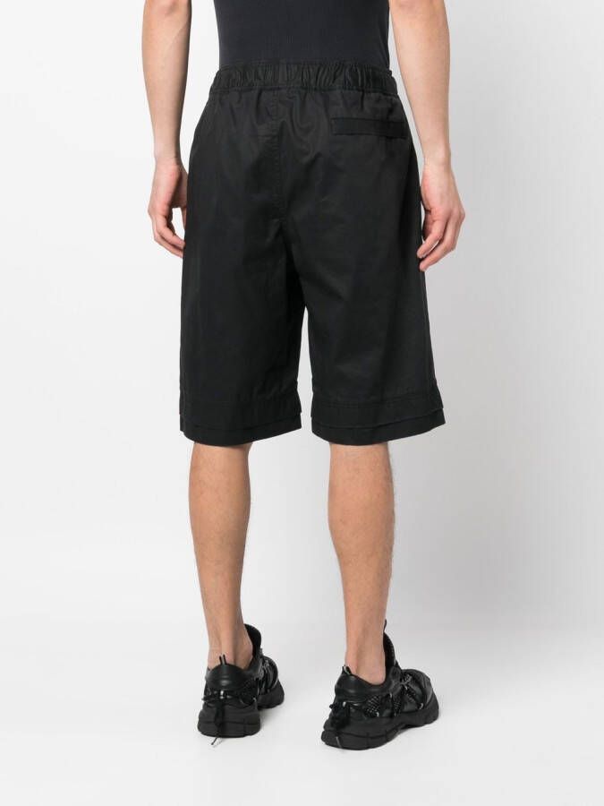 44 LABEL GROUP Knielange shorts Zwart