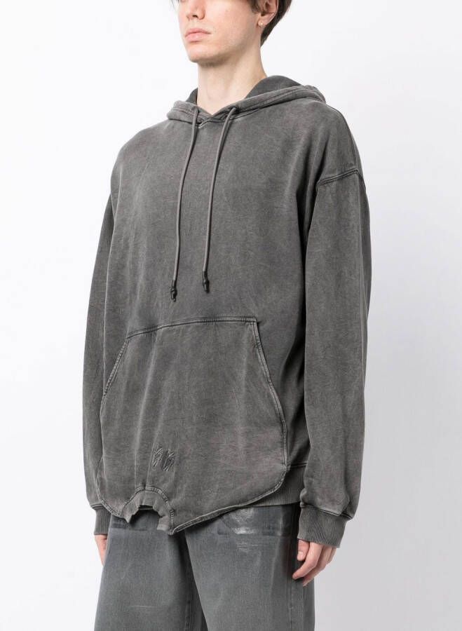 44 LABEL GROUP Hoodie met logoprint Grijs