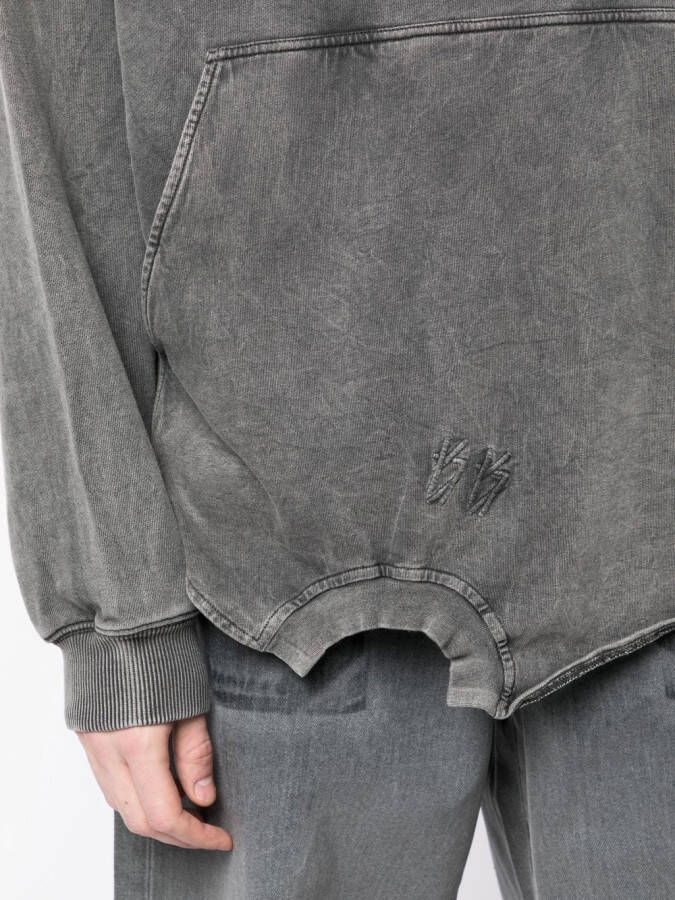 44 LABEL GROUP Hoodie met logoprint Grijs