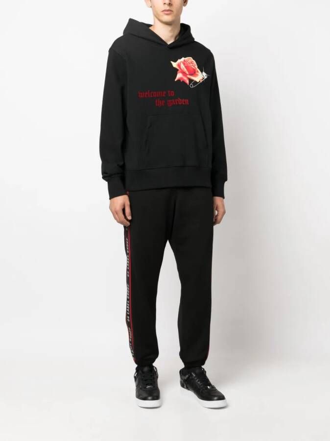 44 LABEL GROUP Trainingsbroek met logostreep Zwart