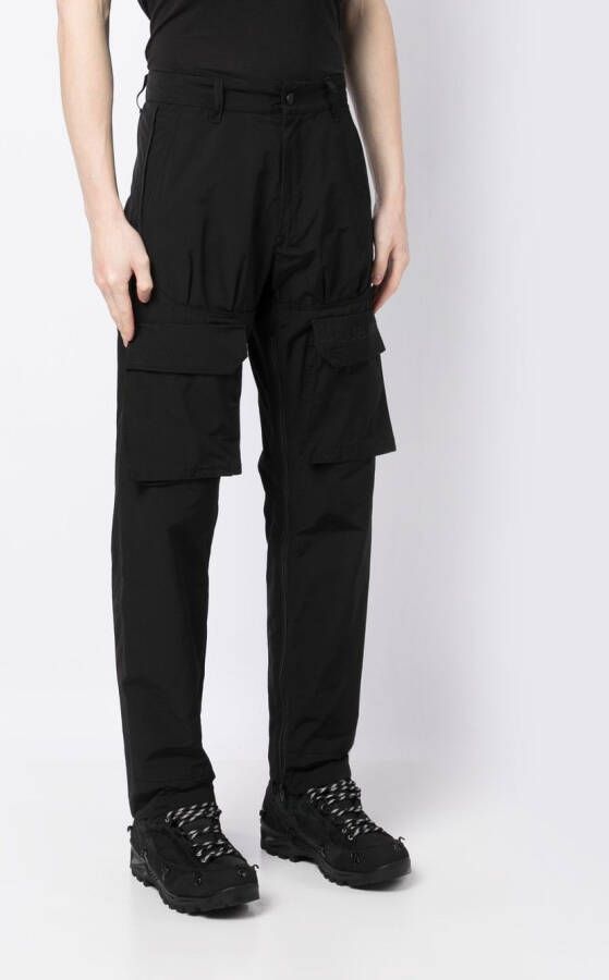 44 LABEL GROUP Broek met meerdere zakken Zwart
