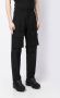 44 LABEL GROUP Broek met meerdere zakken Zwart - Thumbnail 3