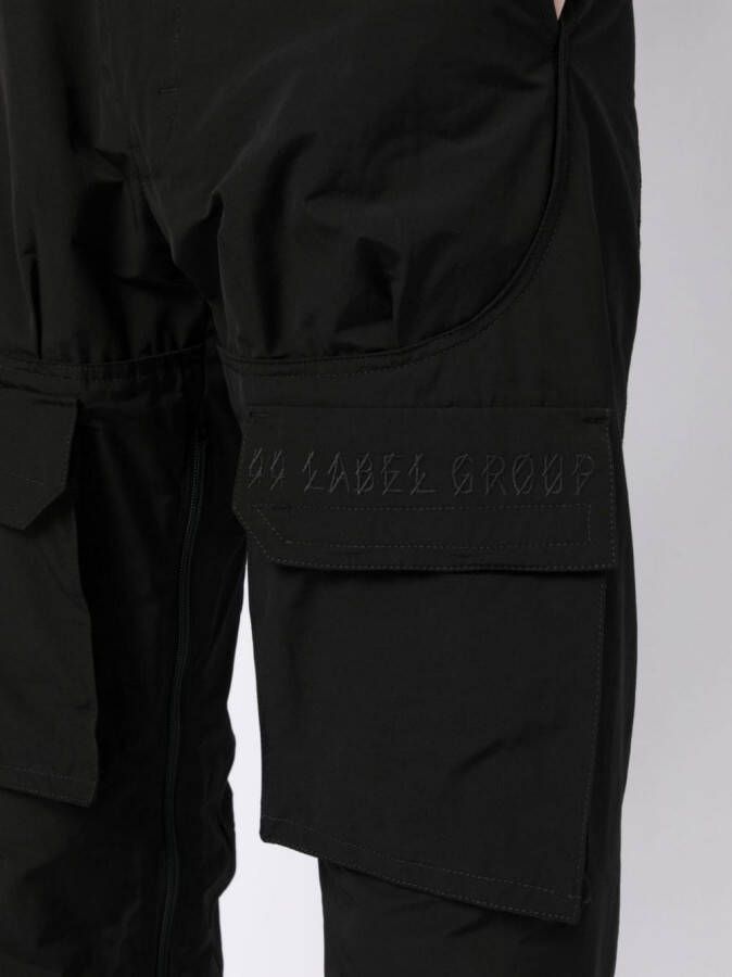 44 LABEL GROUP Broek met meerdere zakken Zwart