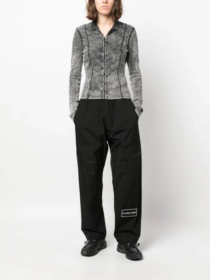 44 LABEL GROUP Straight broek Zwart