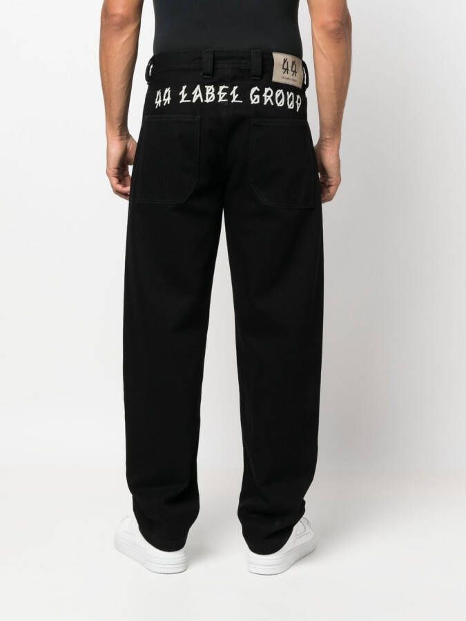 44 LABEL GROUP Straight jeans Zwart