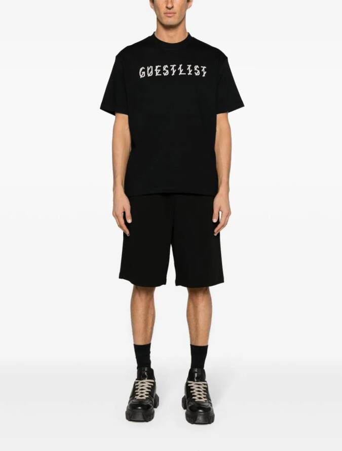 44 LABEL GROUP T-shirt met logoprint Zwart