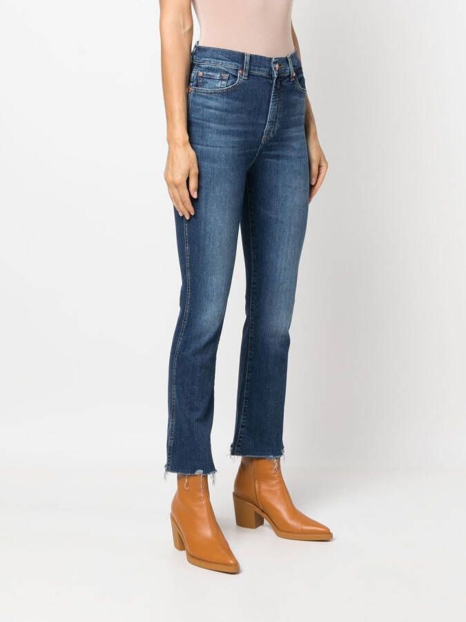 7 For All Mankind Cropped jeans Blauw