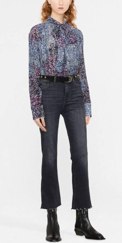 7 For All Mankind Cropped jeans Zwart