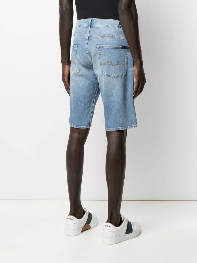 7 For All Mankind Denim shorts Blauw