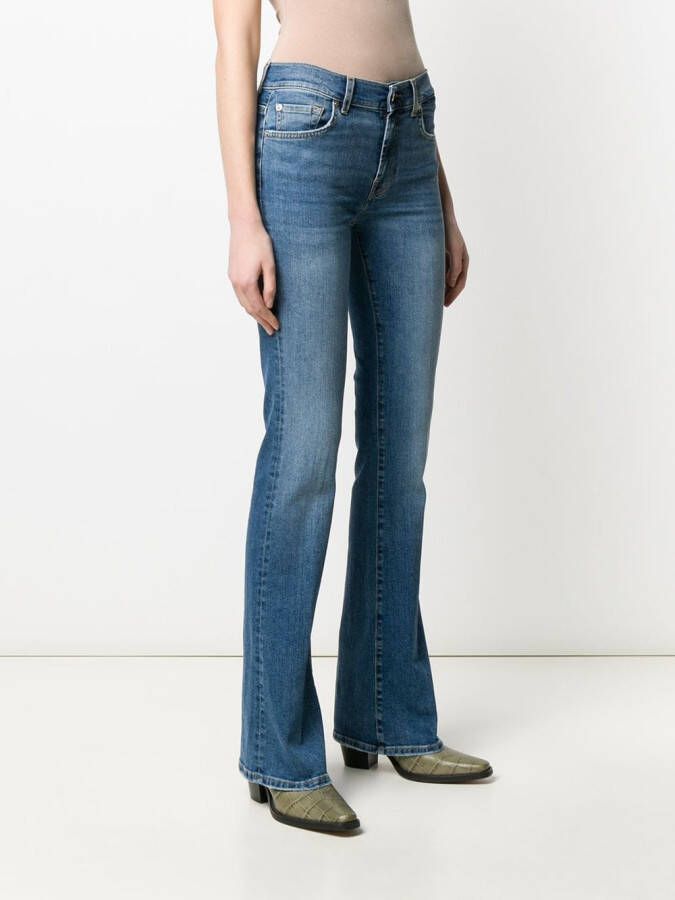 7 For All Mankind Flared jeans Blauw