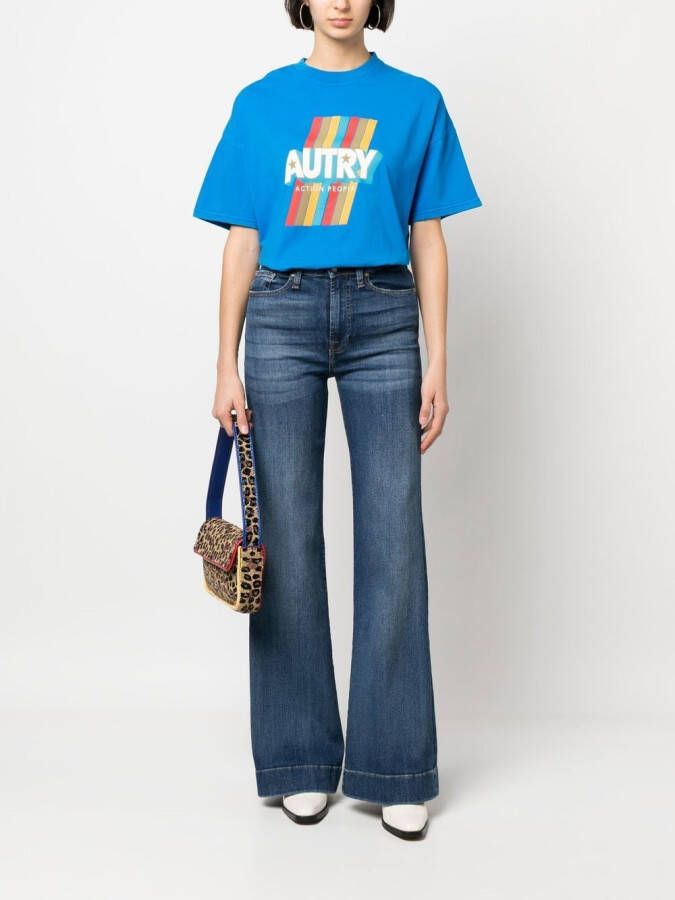 7 For All Mankind Flared jeans Blauw