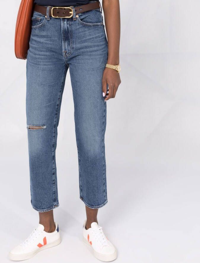 7 For All Mankind High waist jeans Blauw