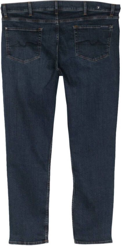 7 For All Mankind Jeans van stretch-katoen met toelopende pijpen Blauw