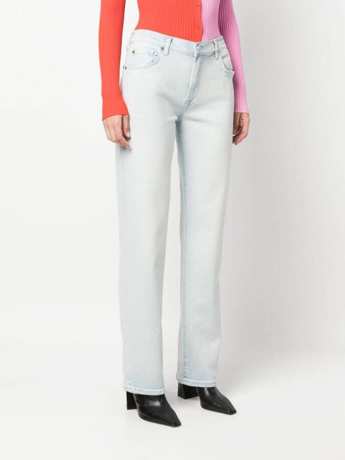 7 For All Mankind Jeans met logopatch Blauw