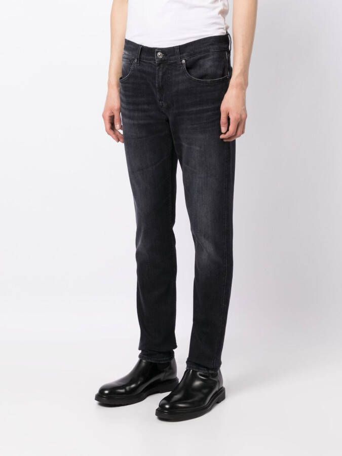 7 For All Mankind Straight jeans Zwart