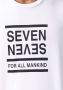 7 For All Mankind T-shirt met logoprint Wit - Thumbnail 5