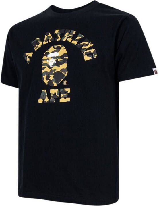 A BATHING APE T-shirt met print Zwart