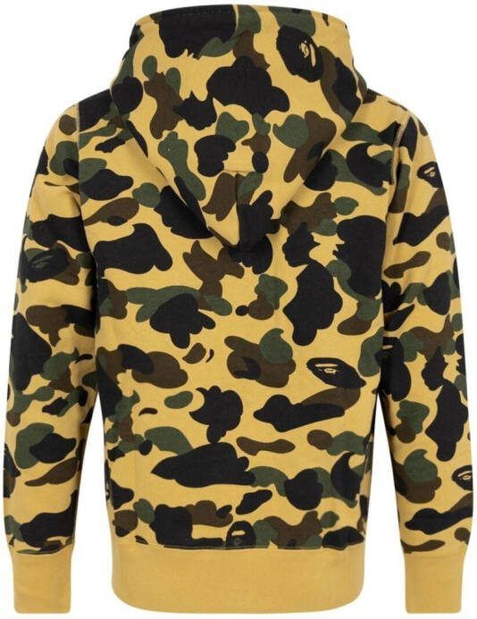 A BATHING APE Hoodie met rits Geel
