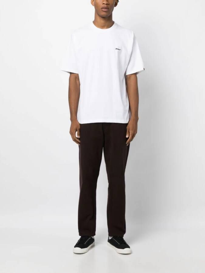 A BATHING APE T-shirt met logopatch Wit