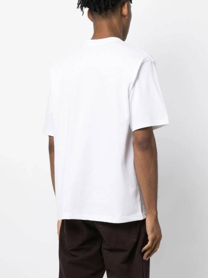 A BATHING APE T-shirt met logopatch Wit