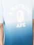 A BATHING APE T-shirt met logoprint Blauw - Thumbnail 5
