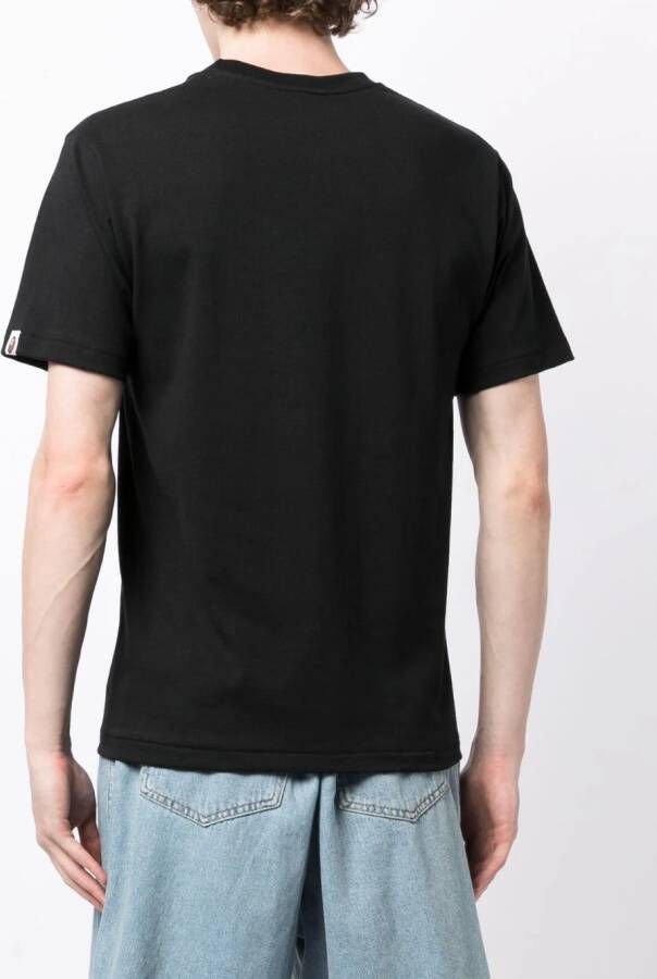 A BATHING APE T-shirt met print Zwart