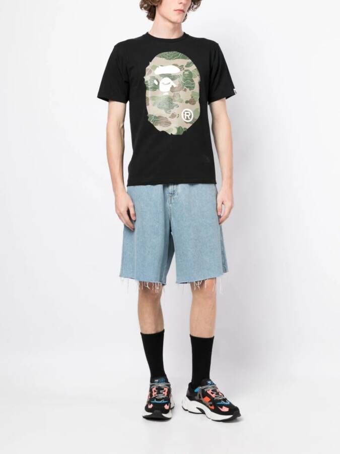 A BATHING APE T-shirt met print Zwart
