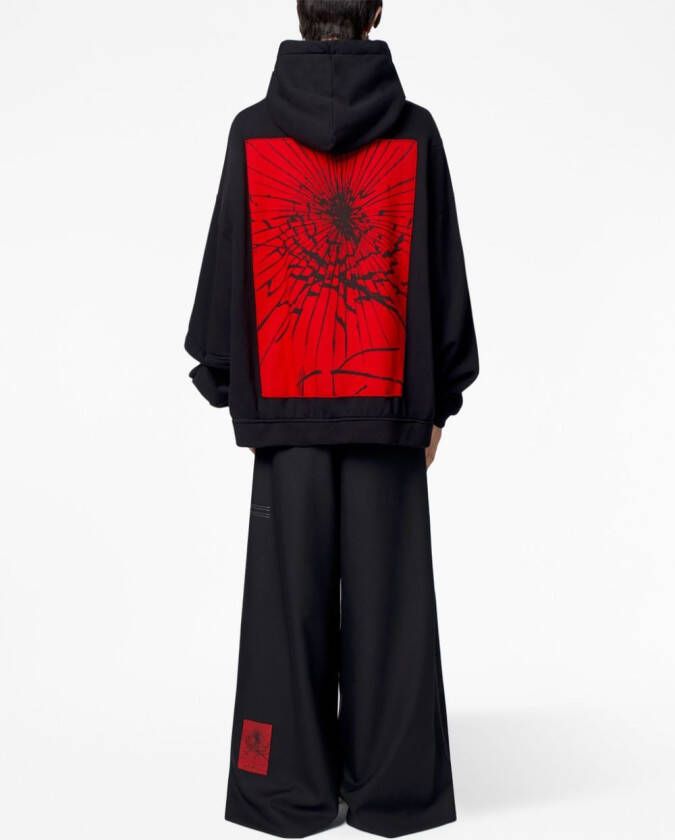 A BETTER MISTAKE Berlin hoodie met print Zwart