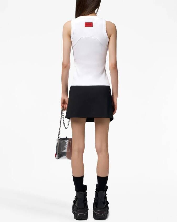 A BETTER MISTAKE Geribbelde tanktop Wit