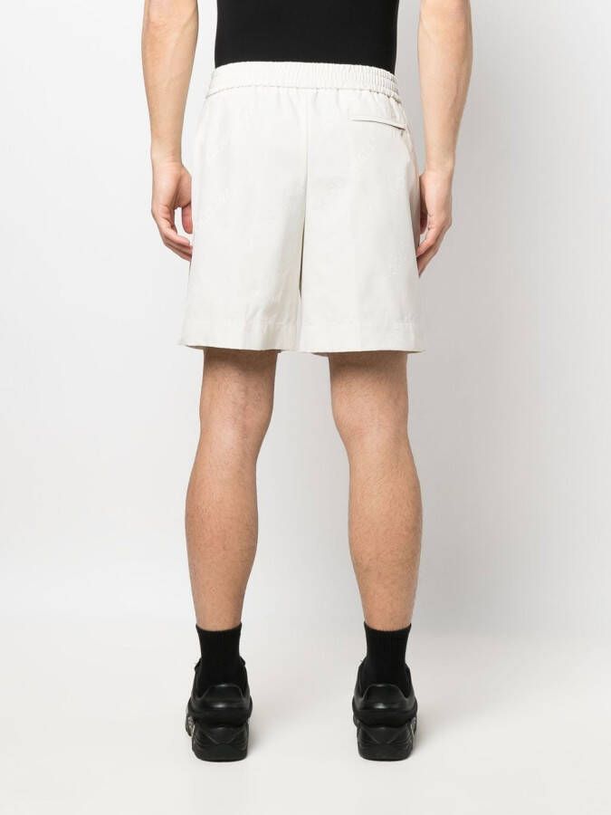 A-COLD-WALL* Bermuda shorts met elastische taille Beige