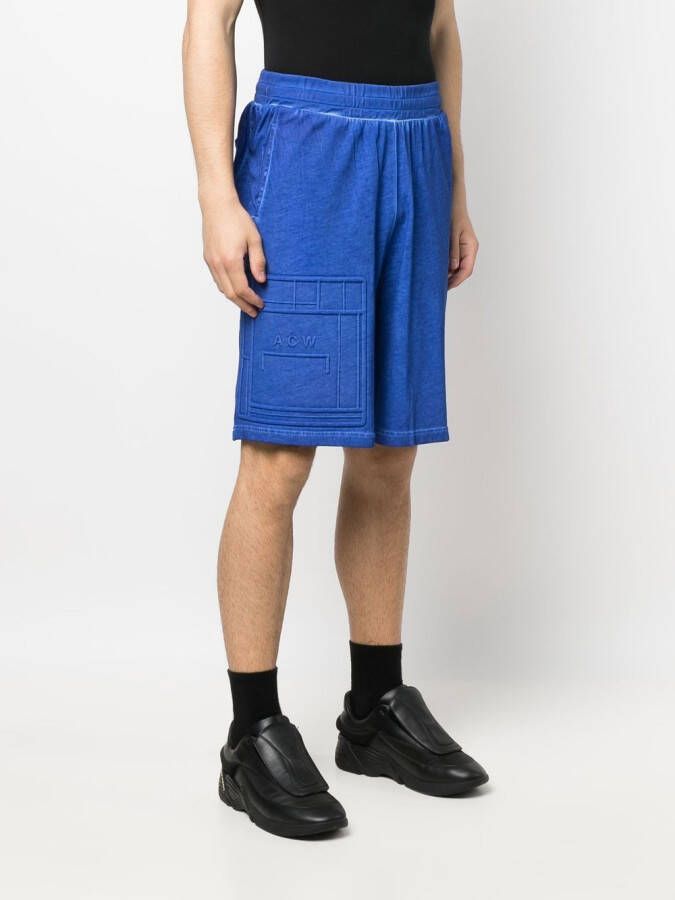 A-COLD-WALL* Bermuda shorts met elastische taille Blauw