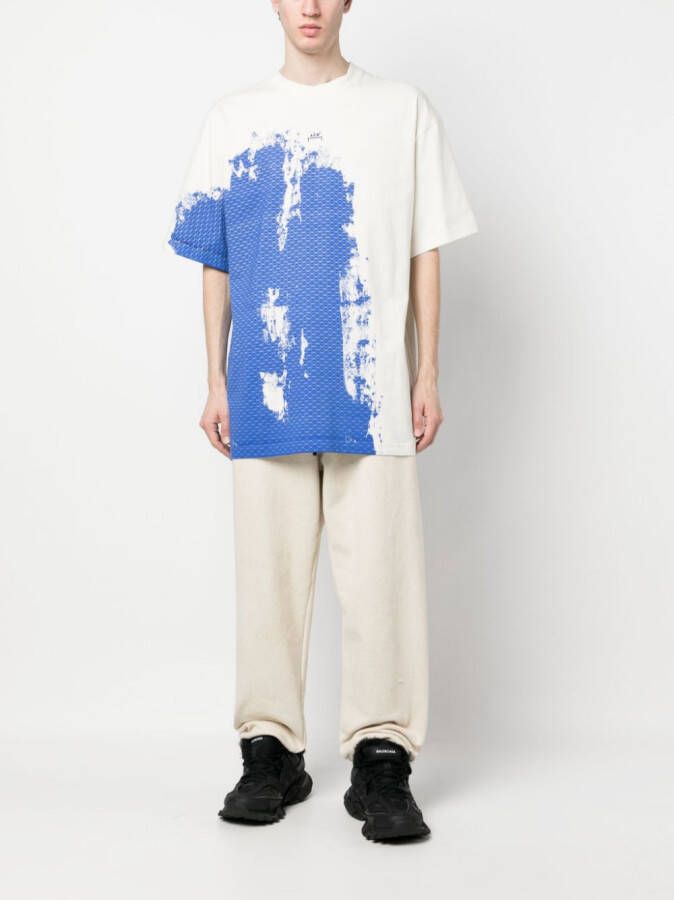 A-COLD-WALL* T-shirt met abstracte print Wit