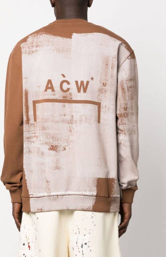 A-COLD-WALL* Sweater met print Bruin