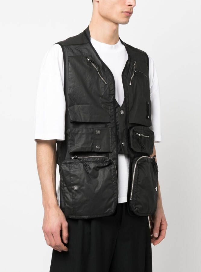 A-COLD-WALL* Katoenen gilet Zwart