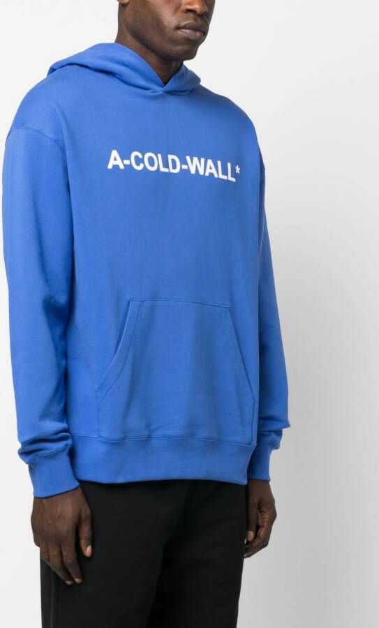 A-COLD-WALL* Hoodie met logoprint Blauw
