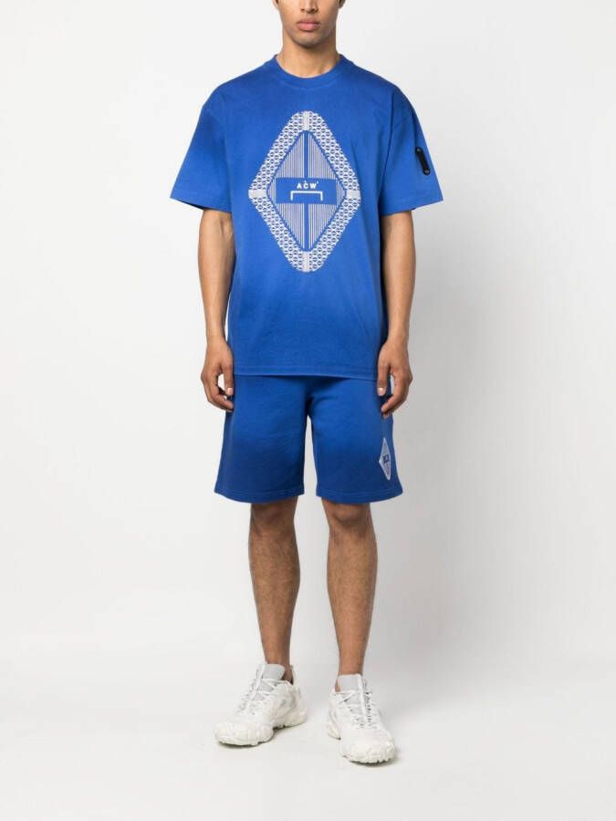 A-COLD-WALL* T-shirt met logoprint Blauw