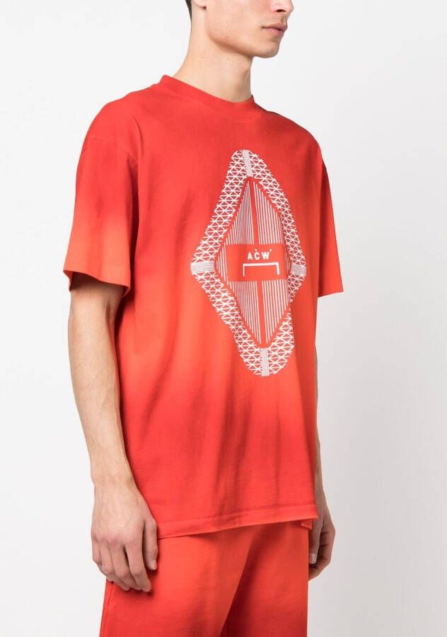 A-COLD-WALL* T-shirt met logoprint Oranje