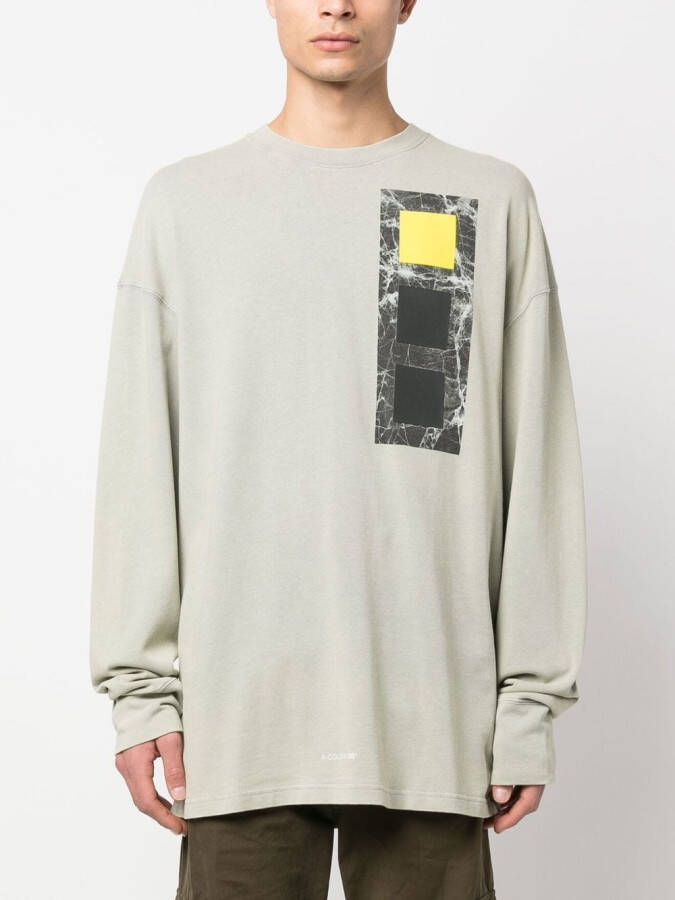 A-COLD-WALL* T-shirt met grafische print Beige