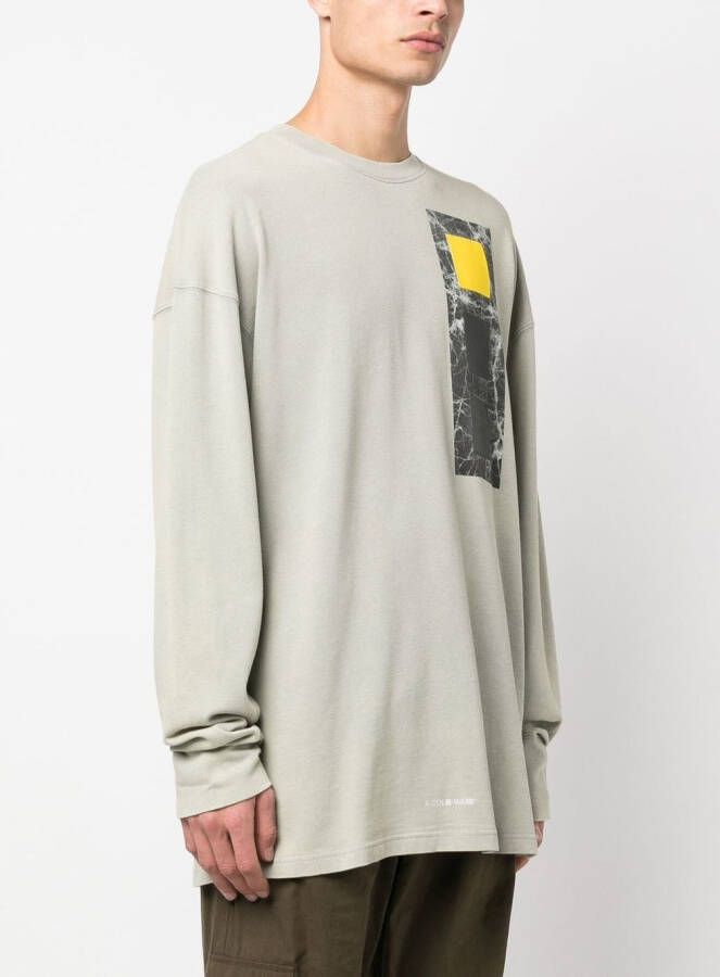 A-COLD-WALL* T-shirt met grafische print Beige