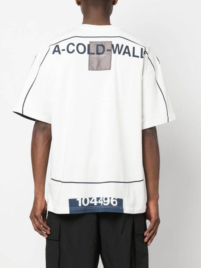 A-COLD-WALL* T-shirt met print Wit