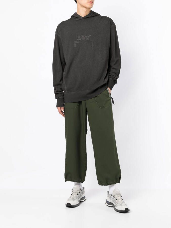 A-COLD-WALL* Hoodie met logo-reliëf Grijs