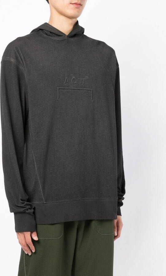 A-COLD-WALL* Hoodie met logo-reliëf Grijs