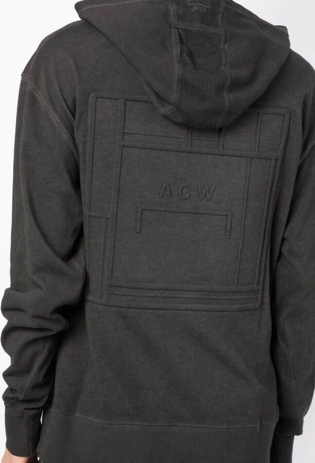 A-COLD-WALL* Hoodie met logo-reliëf Grijs